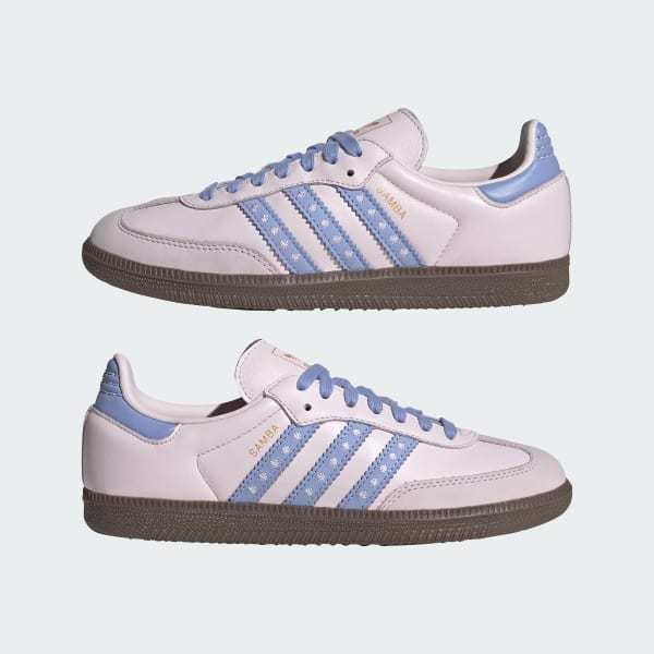 Adidas Samba OG Almost Pink Blue Spark Gum JR8822