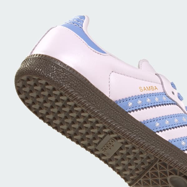 Adidas Samba OG Almost Pink Blue Spark Gum JR8822