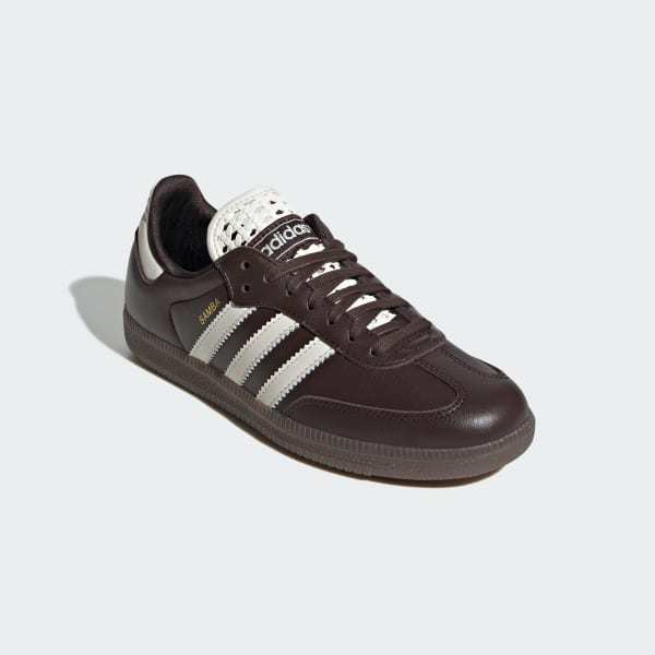 Adidas Samba OG Aurora Coffee Off White Gold Metallic IH3982