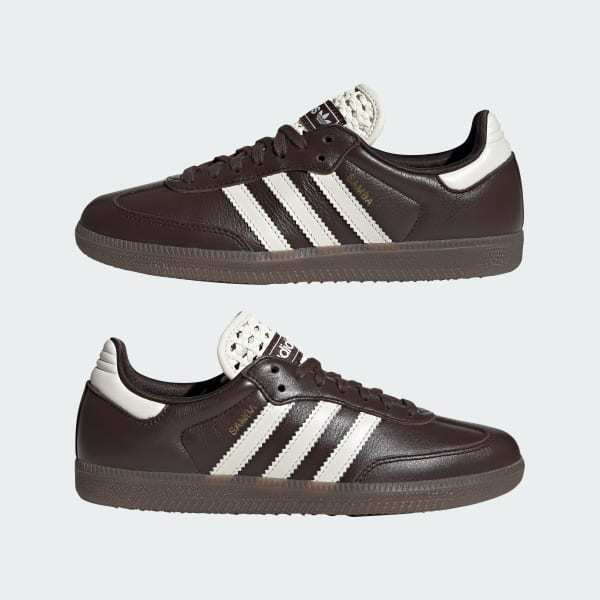 Adidas Samba OG Aurora Coffee Off White Gold Metallic IH3982