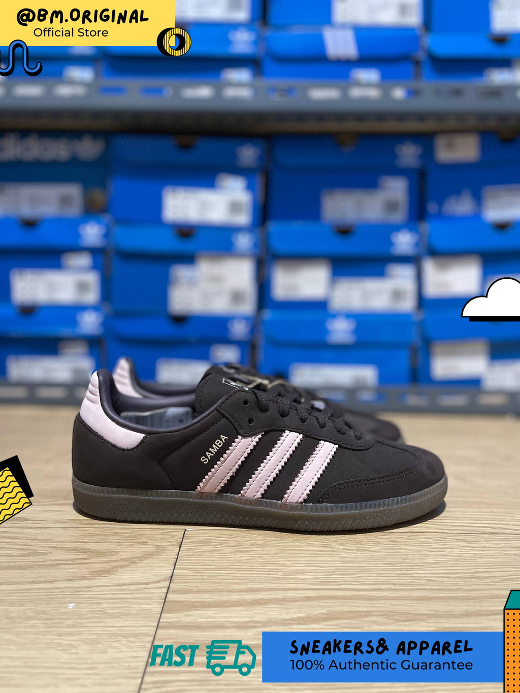 Adidas Samba OG Aurora Coffee Sandy Pink Cloud White IH9166