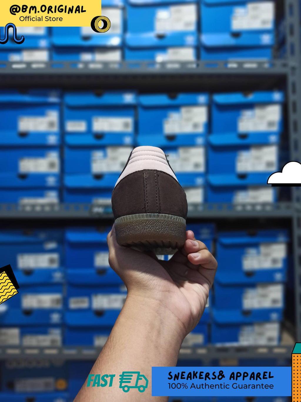 Adidas Samba OG Aurora Coffee Sandy Pink Cloud White IH9166