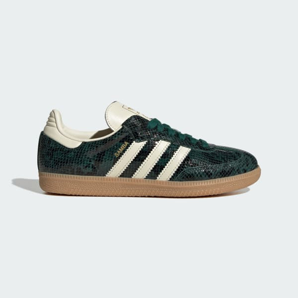 Adidas Samba OG Black Cream White Collegiate Green JR8848