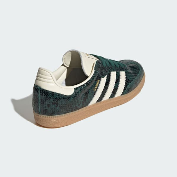 Adidas Samba OG Black Cream White Collegiate Green JR8848