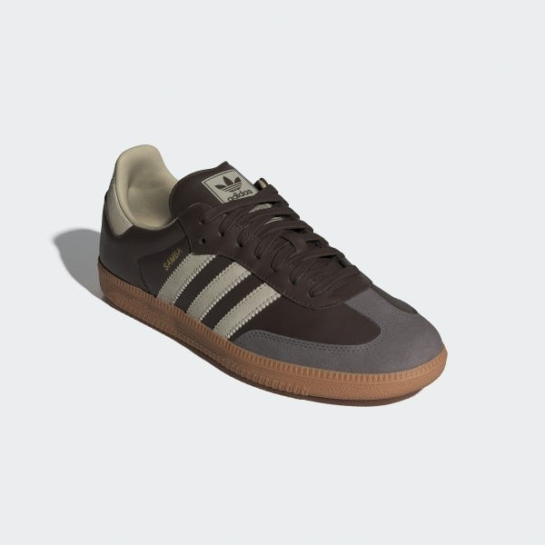 Adidas Samba OG Brown Putty Grey Gold Metallic ID1481
