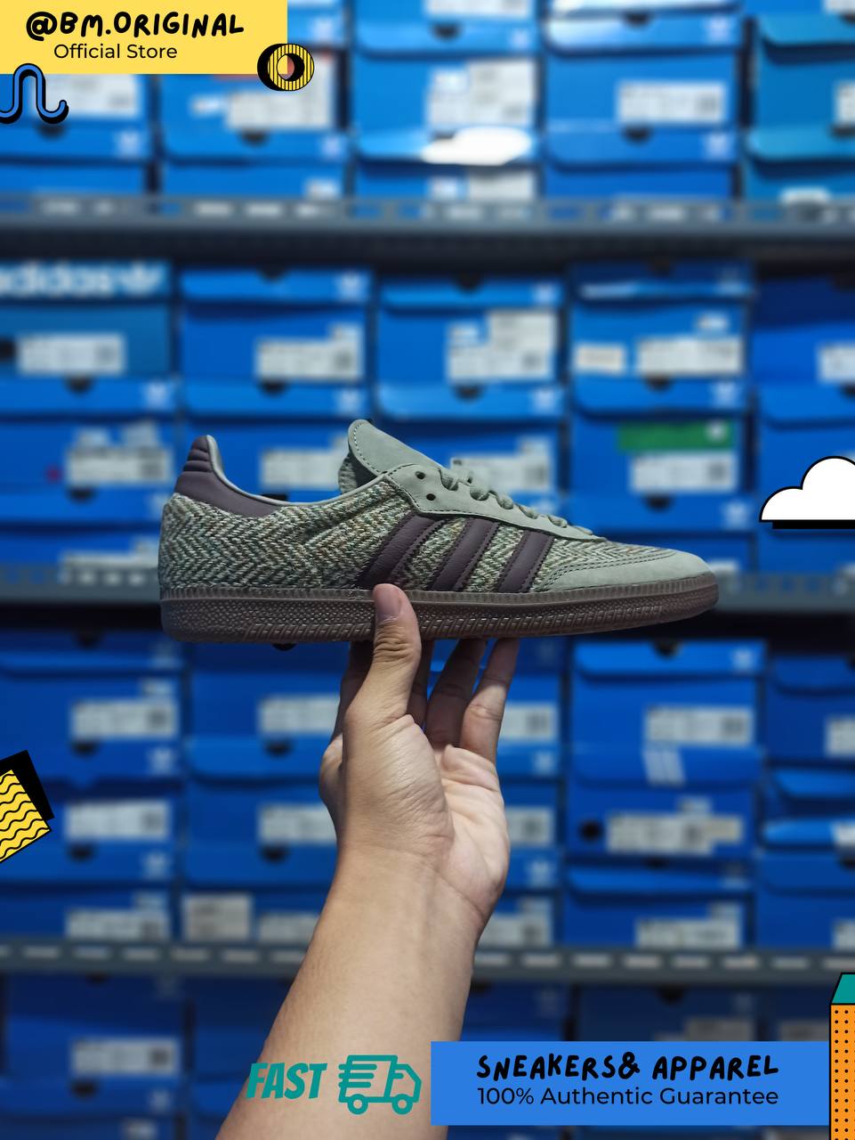 Adidas Samba OG Brown Shadow Brown Wonder White ID1449