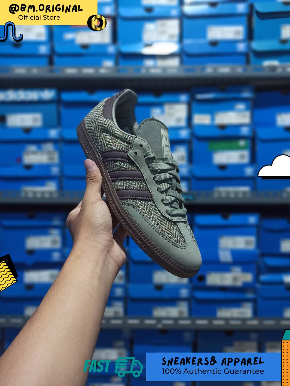 Adidas Samba OG Brown Shadow Brown Wonder White ID1449
