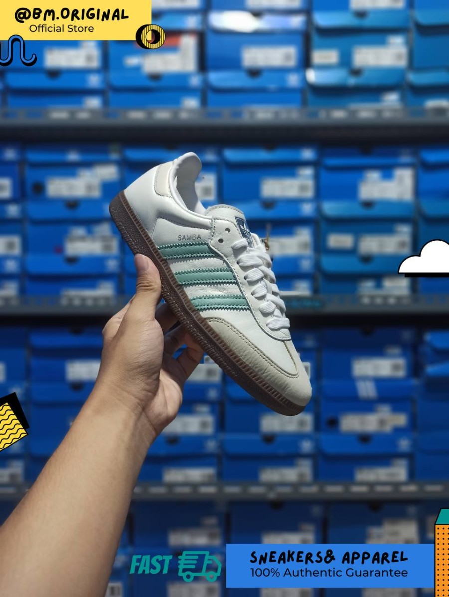 Adidas Samba OG Cloud White Hazy Green Wonder White IH2752