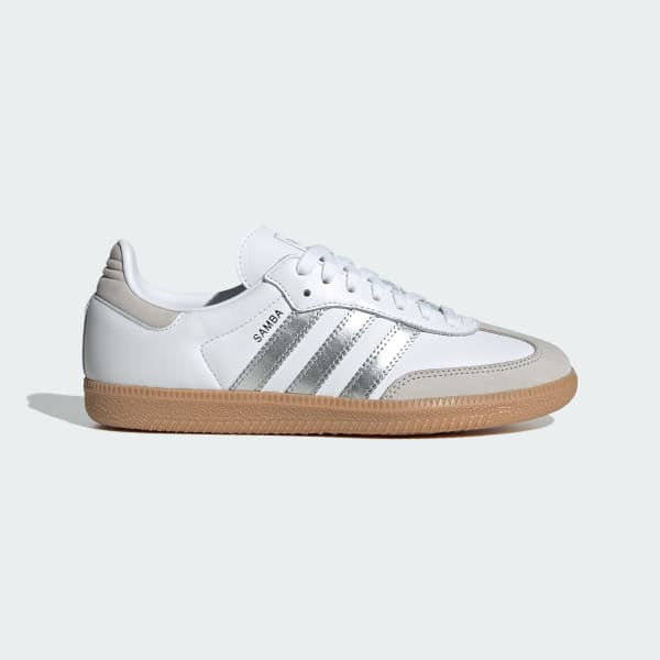 Adidas Samba OG Cloud White Silver Metallic Grey One JI2725