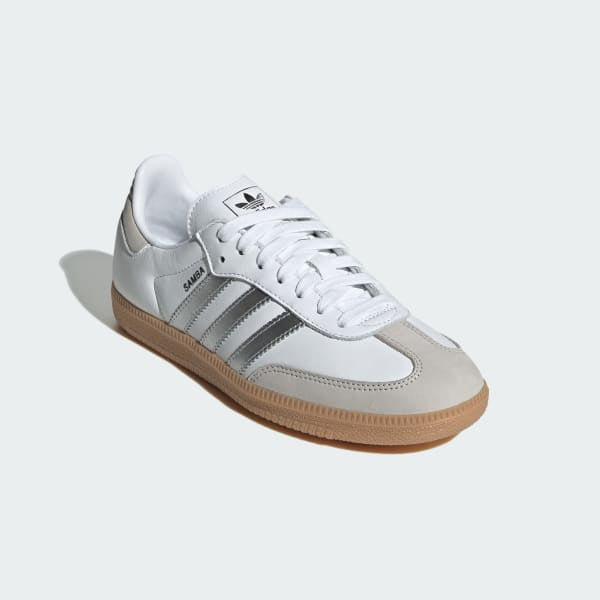 Adidas Samba OG Cloud White Silver Metallic Grey One JI2725