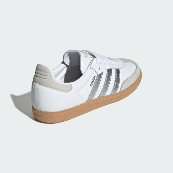 Adidas Samba OG Cloud White Silver Metallic Grey One JI2725