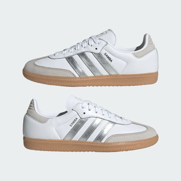 Adidas Samba OG Cloud White Silver Metallic Grey One JI2725