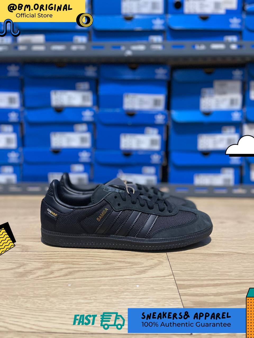 Adidas Samba OG Cordura Core Black Core Black Carbon JI4647