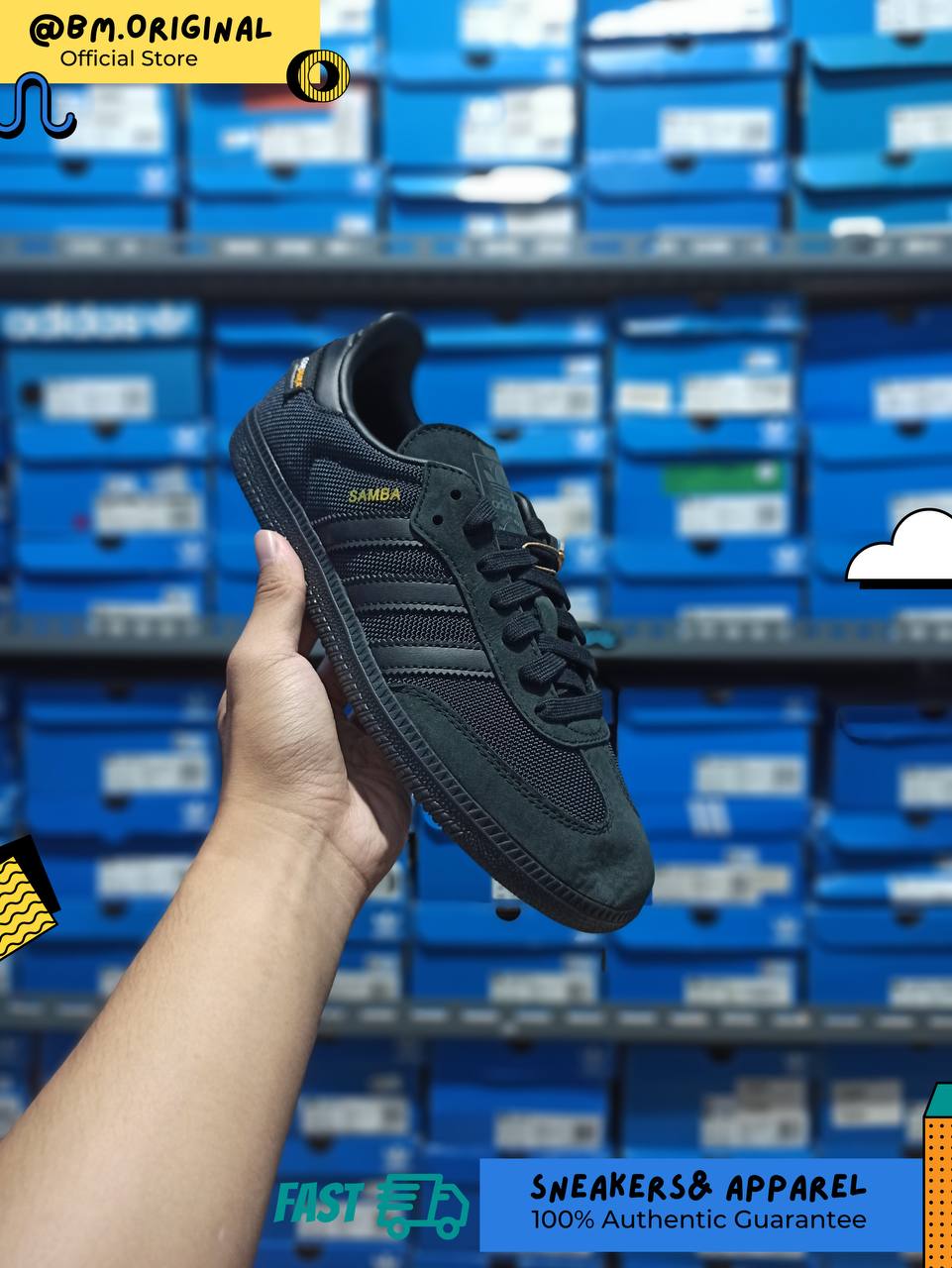 Adidas Samba OG Cordura Core Black Core Black Carbon JI4647