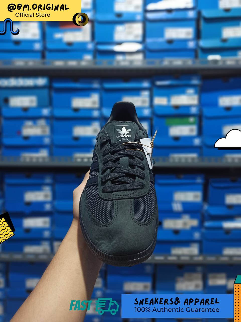 Adidas Samba OG Cordura Core Black Core Black Carbon JI4647