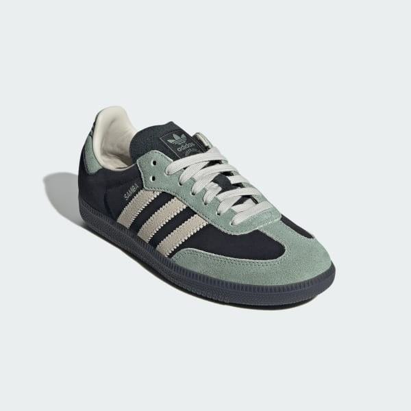 Adidas Samba OG Core Black Alumina Silver Green JI2680
