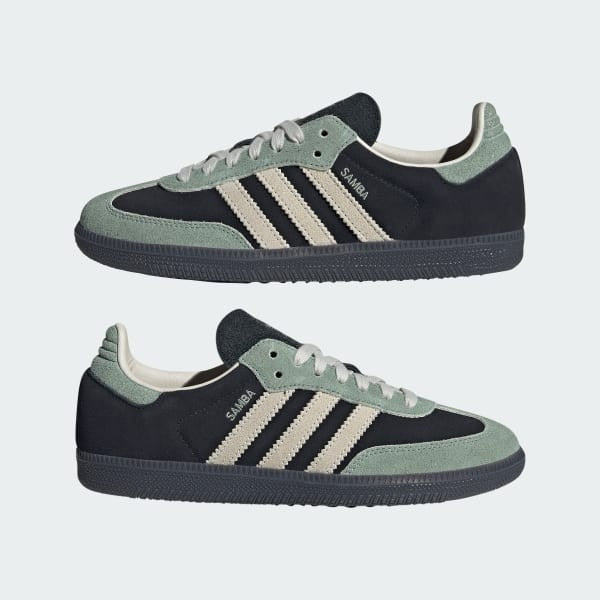 Adidas Samba OG Core Black Alumina Silver Green JI2680