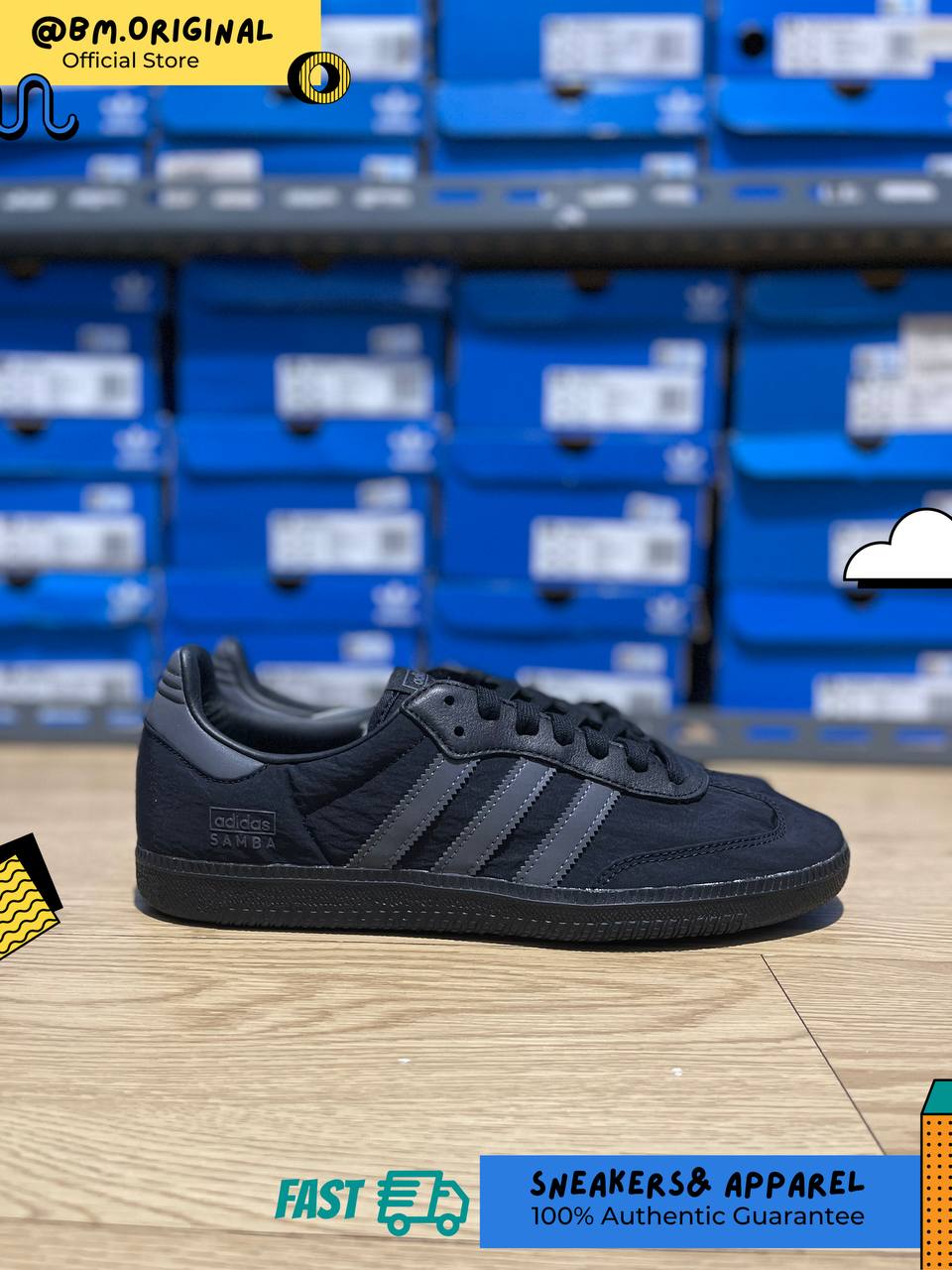 Adidas Samba OG Core Black Grey Five Core Black IE9133