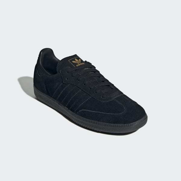Adidas Samba OG Core Black Grey Three Gold Metallic JR0887