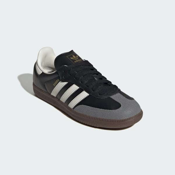 Adidas Samba OG Core Black Off White Gold Metallic JR8165