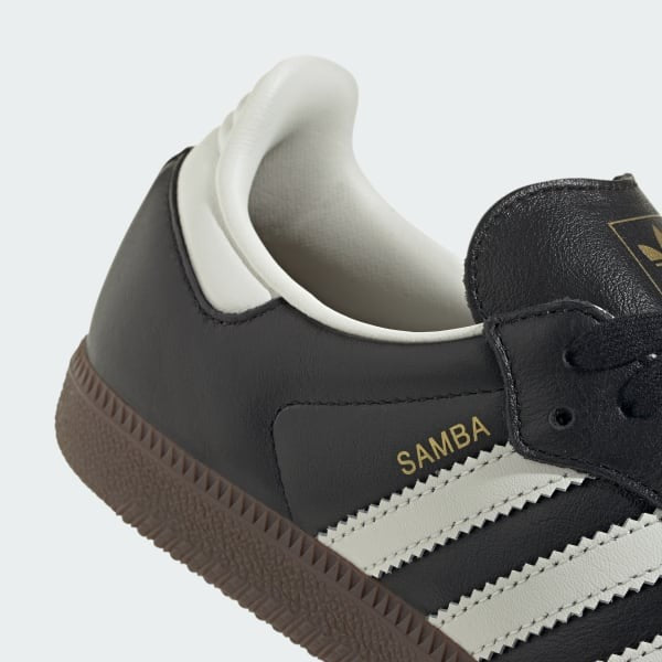 Adidas Samba OG Core Black Off White Gold Metallic JR8165