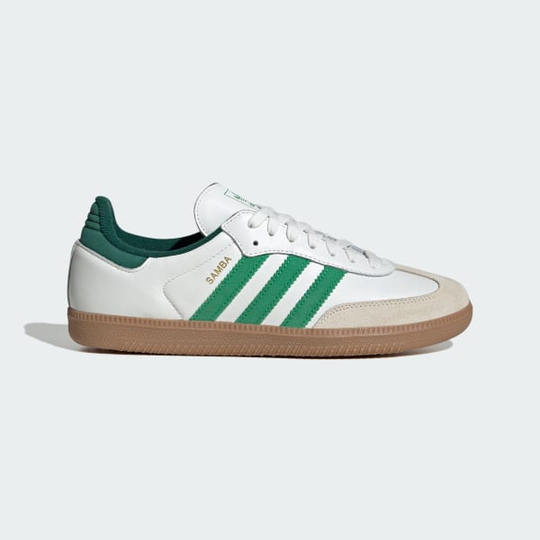Adidas Samba OG Core White Green Collegiate Green JI3202