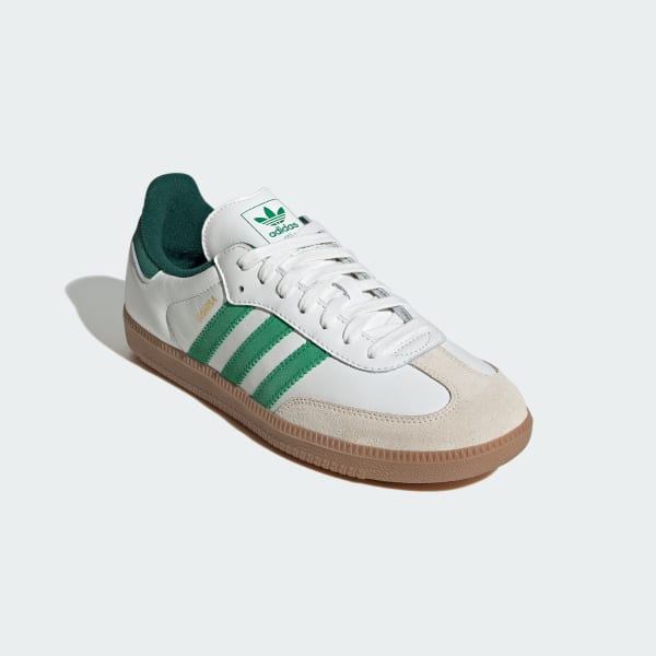 Adidas Samba OG Core White Green Collegiate Green JI3202