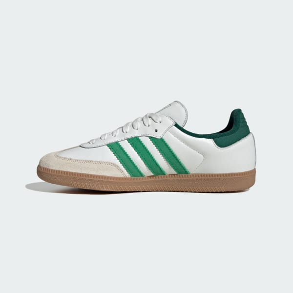 Adidas Samba OG Core White Green Collegiate Green JI3202