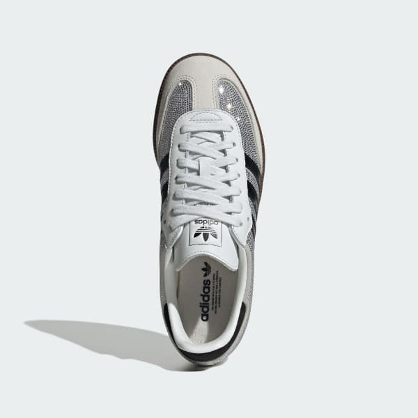 Adidas Samba OG Crystal White Core White Silver Metallic IH9055