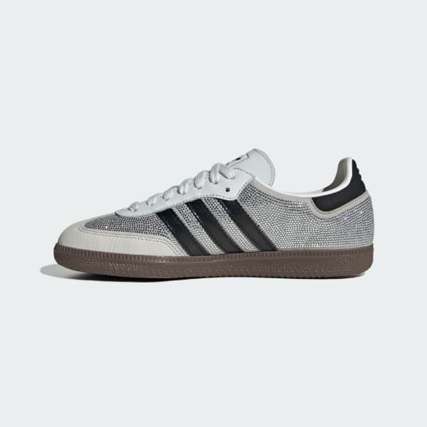 Adidas Samba OG Crystal White Core White Silver Metallic IH9055