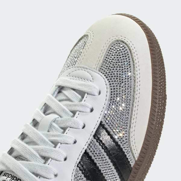 Adidas Samba OG Crystal White Core White Silver Metallic IH9055