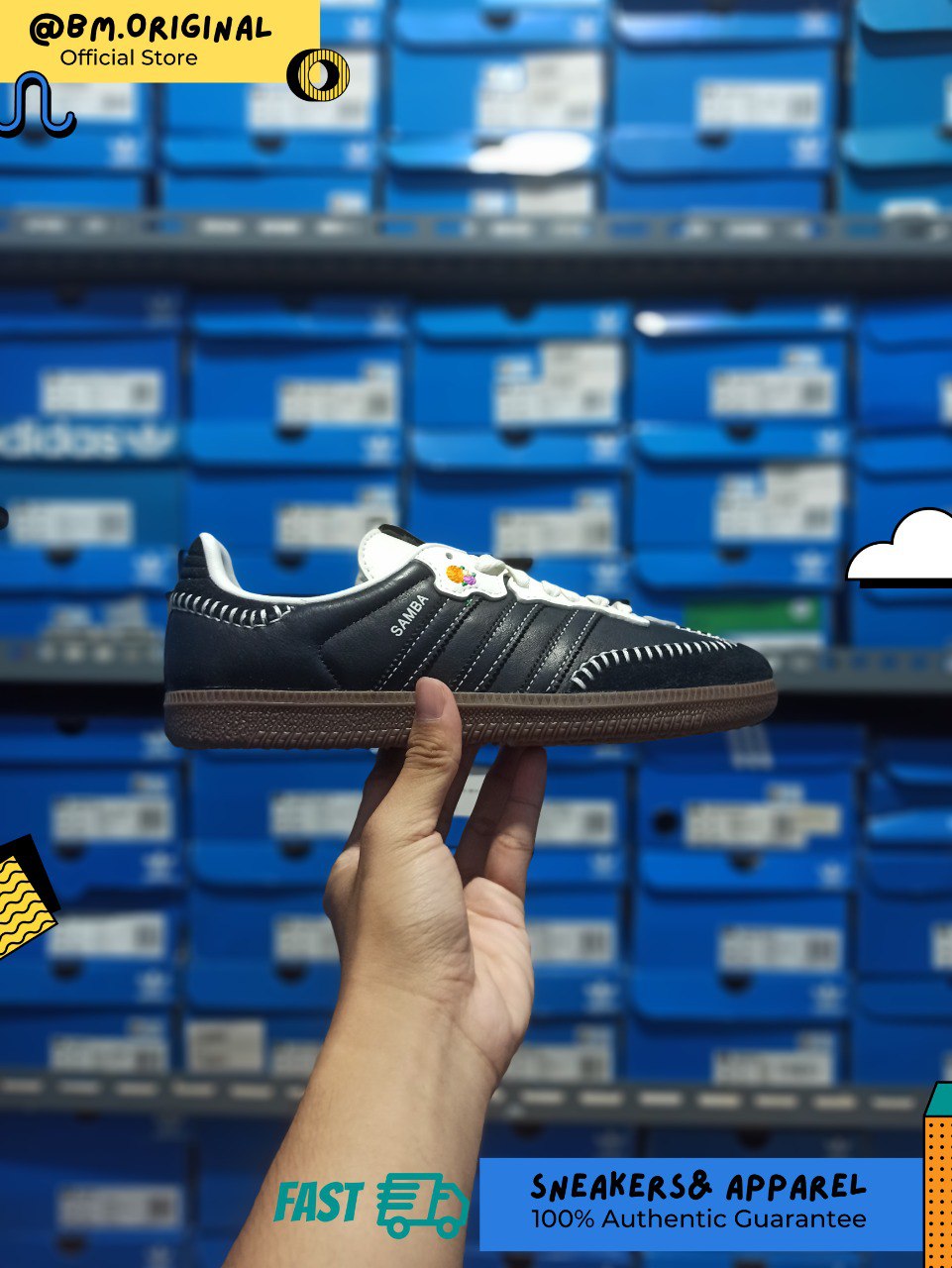 Adidas Samba OG Día de Muertos Pack Core Black Off White Grey Six JI3932