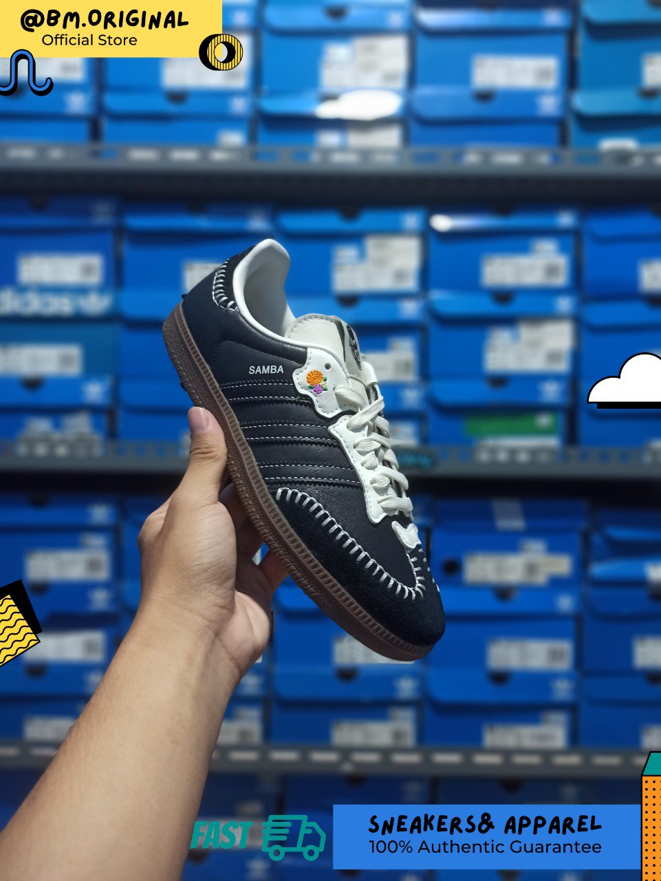 Adidas Samba OG Día de Muertos Pack Core Black Off White Grey Six JI3932