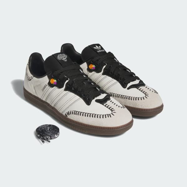 Adidas Samba OG Día de Muertos Pack Off White Core Black Crew Orange JI3931
