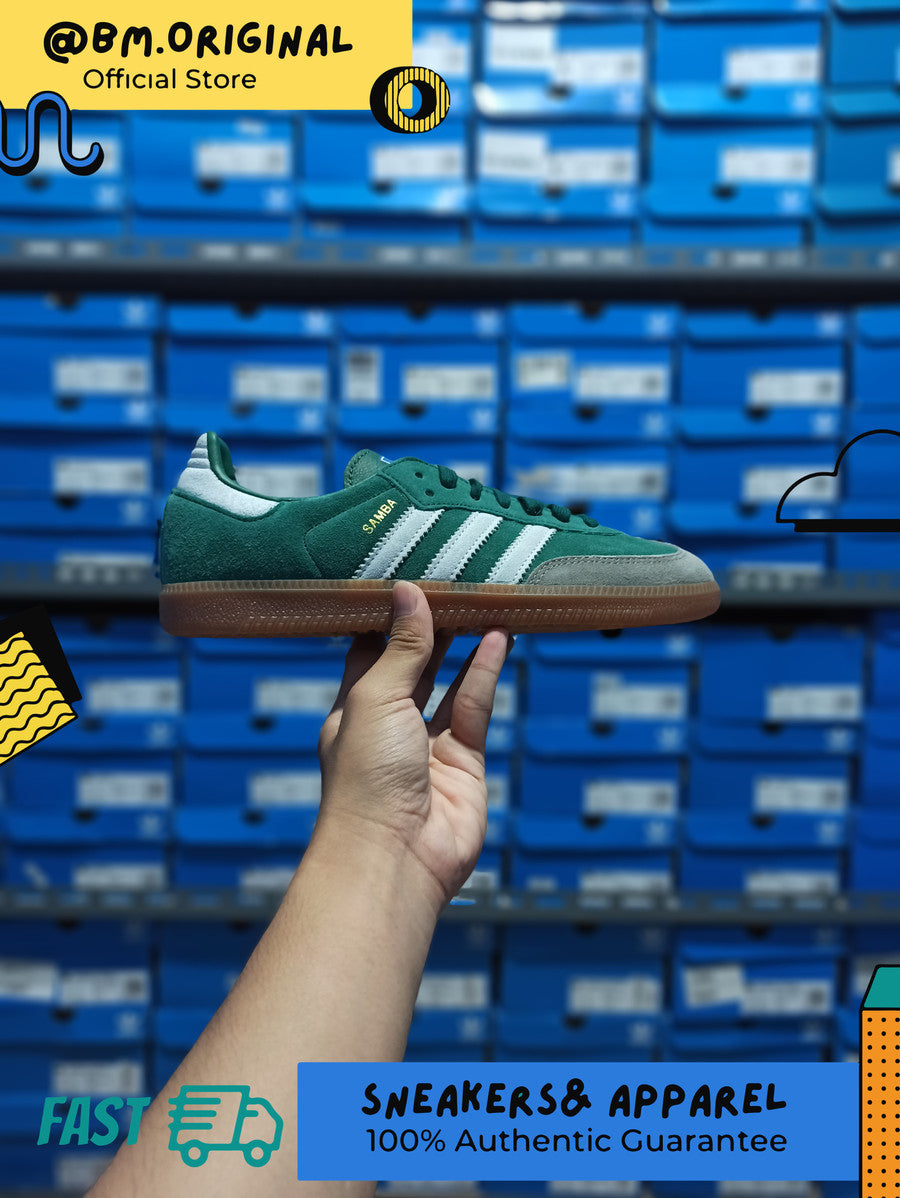 Adidas Samba OG Green White Gumsole ID2054