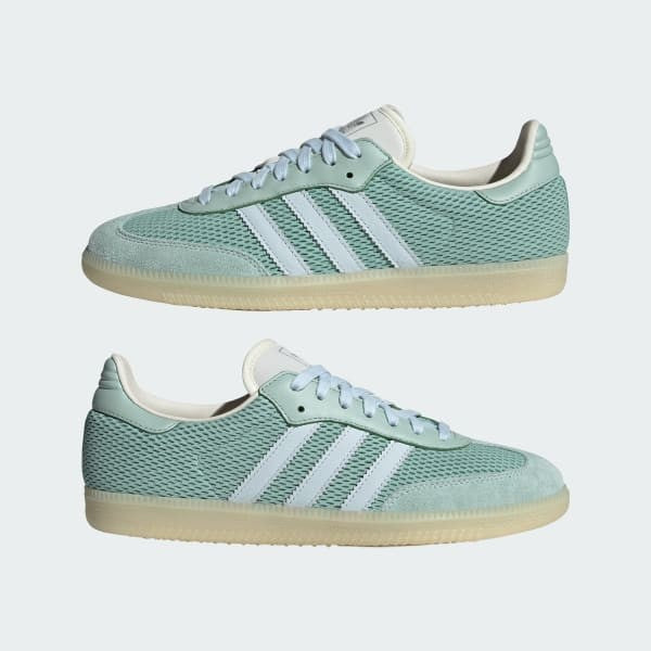 Adidas Samba OG Hazy Green Sky Tint Off White JI3179