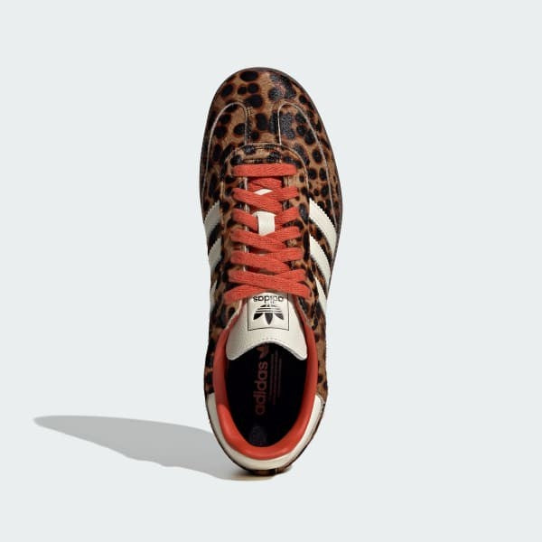 Adidas Samba OG Leopard Core Black Preloved Red Cream White JI2734