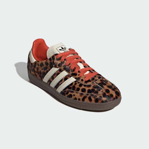 Adidas Samba OG Leopard Core Black Preloved Red Cream White JI2734
