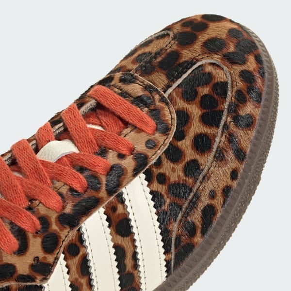 Adidas Samba OG Leopard Core Black Preloved Red Cream White JI2734