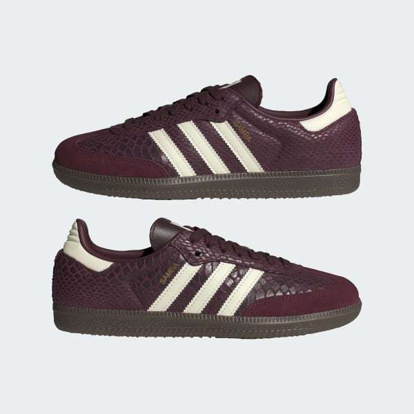 Adidas Samba OG Maroon Cream White Gold Metallic IH3979