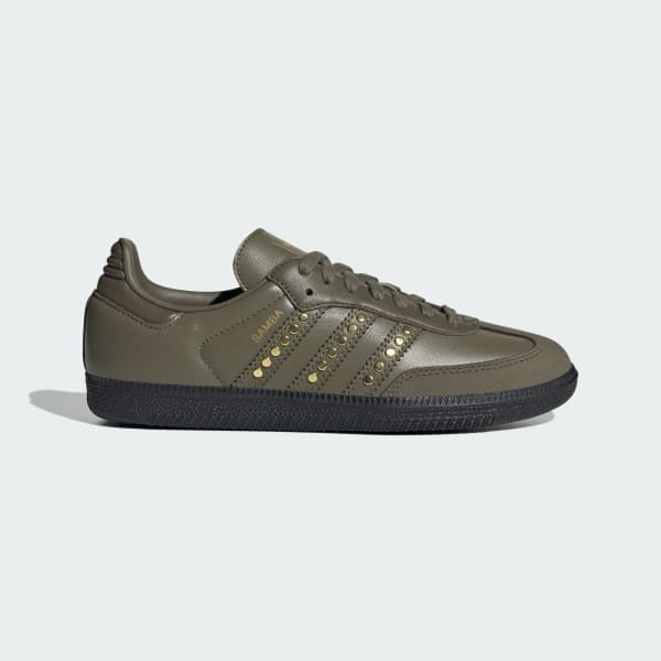 Adidas Samba OG Medium Dark Khaki Olive Strata Core Black JR8870