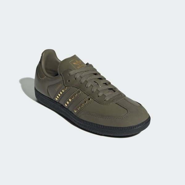 Adidas Samba OG Medium Dark Khaki Olive Strata Core Black JR8870