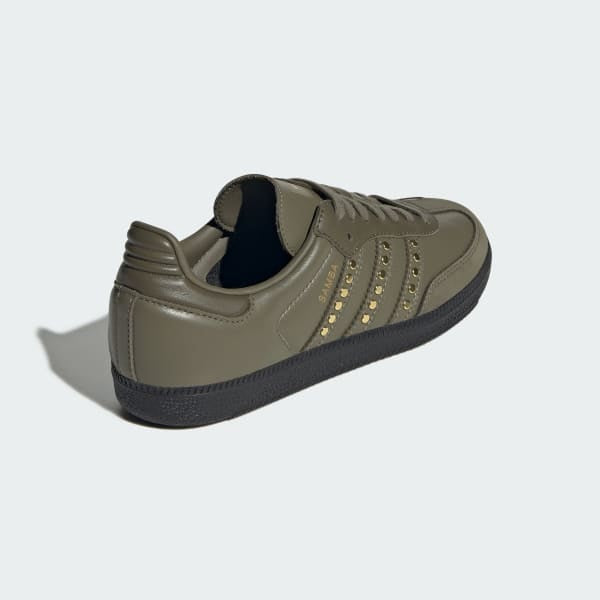Adidas Samba OG Medium Dark Khaki Olive Strata Core Black JR8870