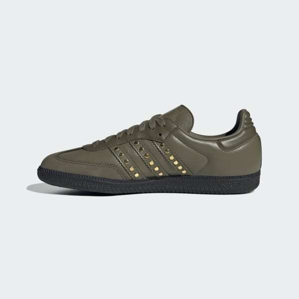 Adidas Samba OG Medium Dark Khaki Olive Strata Core Black JR8870