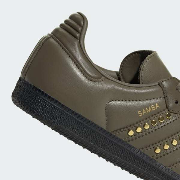 Adidas Samba OG Medium Dark Khaki Olive Strata Core Black JR8870