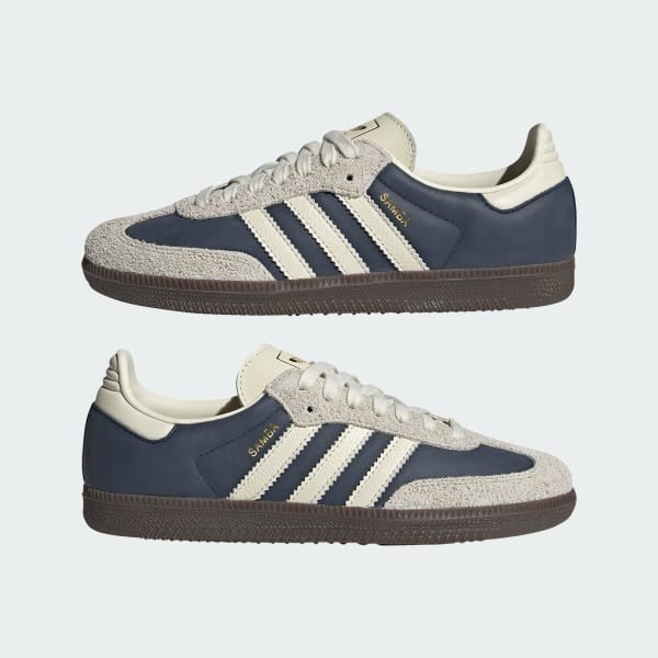 Adidas Samba OG Night Indigo Cream White Gold Metallic IG1968