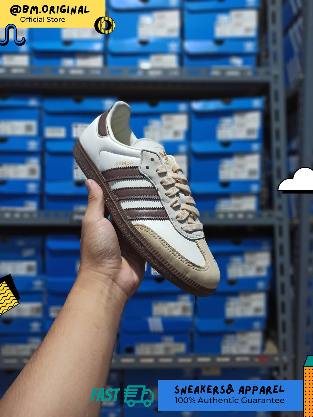 Adidas Samba OG Off White Earth Strata Gum JR8842