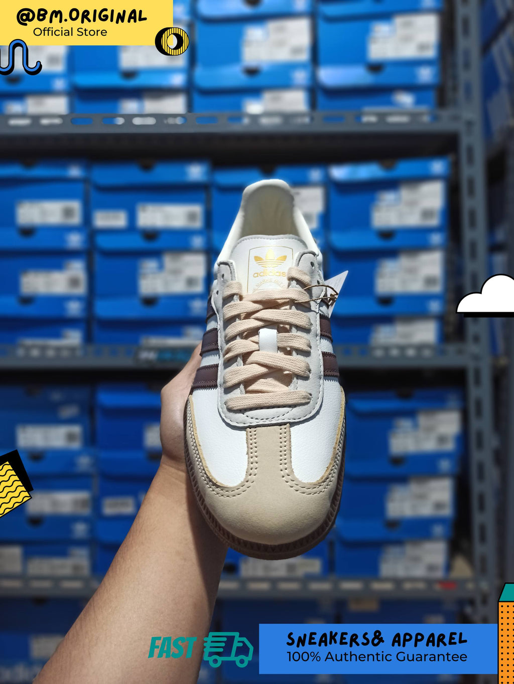 Adidas Samba OG Off White Earth Strata Gum JR8842