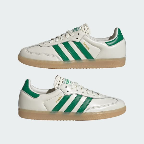 Adidas Samba OG Off White Green White Gold Metallic IH3983