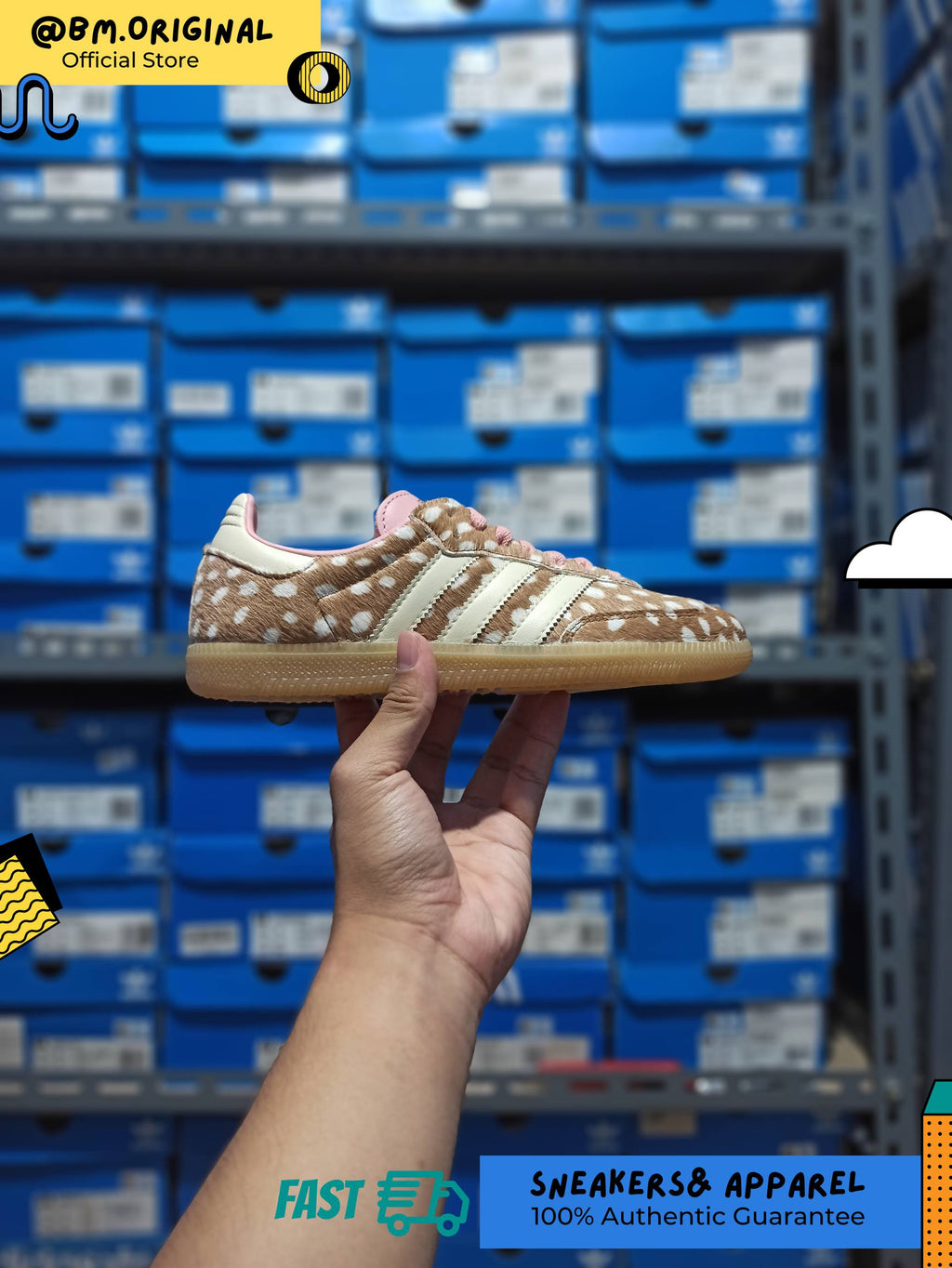 Adidas Samba OG Pony HAIR Brown Desert Warm Vanilla Wonder Mauve KJ7447